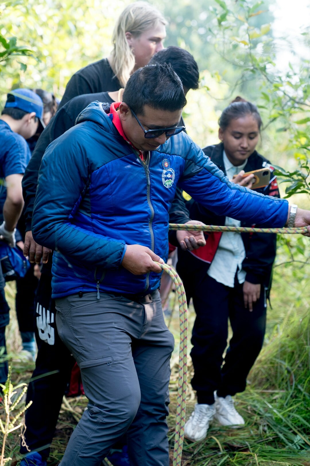 young people planting trees