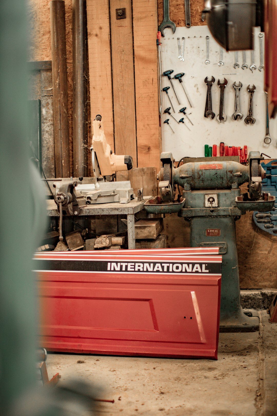 man working in workshop